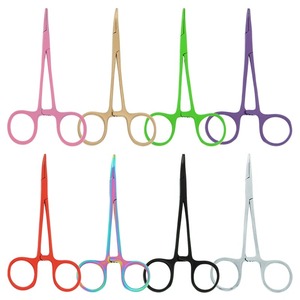 BAFA INSTRUMENTOS QUIRÚRGICOS Pinzas de Acero Inoxidable Rectas, Curvas, de Punta Curva, de Codo con Bloqueo, Tijeras, Pinzas Hemostáticas para Perros - Product Image 5