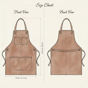 Tablier en cuir de haute qualité pour uniformes de personnel, vente en gros, hôtel, restaurant, industrie des services professionnels LPN-0285 - Product Image 5