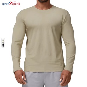 เสื้อยืดแขนยาวแฟชั่นผู้ชาย เนื้อผ้านุ่ม ระบายอากาศได้ดี ไซส์ใหญ่ สปอร์ต แคชชวล สำหรับเล่นกีฬา กิจกรรมกลางแจ้ง เสื้อพื้นฐาน - Product Image 1