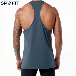 Custom <b>Mens</b> <b>Stringer</b> Gym Tank Top Quick Dry Fitness Workout <b>Vest</b> Sleeveless Bodybuilding Training Singlet OEM Private Label - Product Image 5