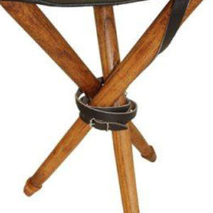 Silla Plegable de Cuero para Caza, Hecha a Medida, Modelo 2026, Taburete de Madera Premium para Exteriores, Asiento de Cuero Genuino, Personalizable para Todas las Estaciones - Product Image 5