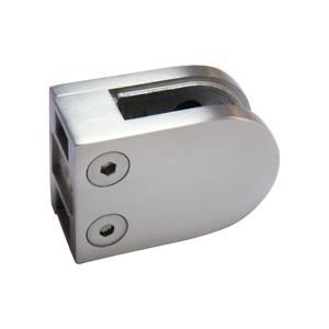 Stainless Steel Square Tube Security D Shape Glass <b>Clamp</b> <b>Clip</b> - Product Image 1