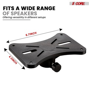 Soporte de Altavoz de 5 Núcleos, Trípode Resistente, Ajustable, de 48 Pulgadas, Soporte Universal para PA, DJ, Estudio - Product Image 5