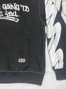 ชุดเซ็ตฮู้ดดี้พิมพ์ลายสกรีนแบบใหม่ล่าสุด พร้อมกางเกงขาบาน ชุดวอร์มสำหรับผู้ชาย - Product Image 4