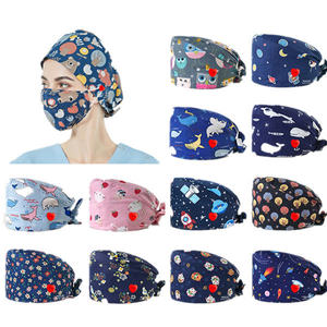 Gorros Quirúrgicos Médicos Recién Estampados para Enfermeras, Doctores y Dentistas, con Botones, Uniformes de Hospital, Tela Jersey, Unisex para Mayor Comodidad - Product Image 3