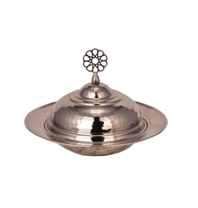 Durable Metal Bowl Modern Designer Hand Engraved Design Aluminum <b>Decorative</b> Dates Bowl with <b>Lid</b> Home Hotel Restaurant - Product Image 6