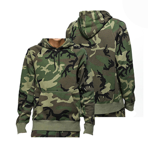 Hoodie Sweatshirt with Camouflage Print <b>Pullover</b> Hooded Design Cotton Blend Fabric Casual Outdoor Sportswear for <b>Men</b> and Women - Product Image 6