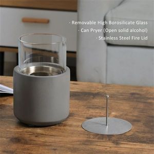 Caminetto Moderno in Metallo da Tavolo per Arredamento Interno e Uso in Hotel/Esterno con Telecomando e Riscaldamento - Product Image 5