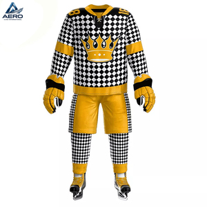 Conjunto de Jersey y Pantalones de Hockey sobre Hielo Personalizados de Alta Calidad, Uniforme de Equipo Profesional Duradero, Diseño y Logotipo Personalizados - Product Image 2