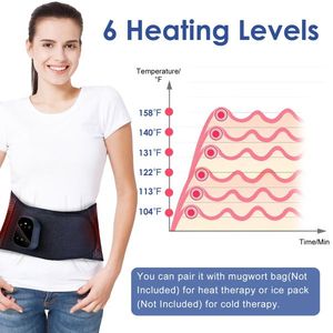 Massaggiatore senza fili per la parte bassa della schiena con cuscinetto riscaldante e vibrazione a compressione dell'aria punti vendita per alleviare il dolore della vita - Product Image 6