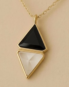 Collar con Colgante de Turmalina Negra y Selenita, Chapado en Oro, con Cristal y Piedras Preciosas, Joyería Curativa para Mujer - Product Image 4