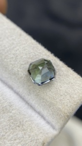 Pierre naturelle certifiée non chauffée, couleur bio, Tanzanite Sirène, taille Asscher carrée, Zoisite naturelle, 1,46 carat, clarté loupe - Product Image 6