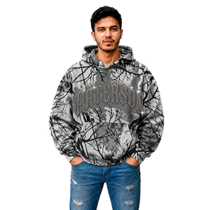 Sudaderas con Capucha de Camuflaje para Hombre al por Mayor, Sudadera de Forro Polar Grueso para Marcas de Ropa Masculina, Colección Personalizada - Product Image 4