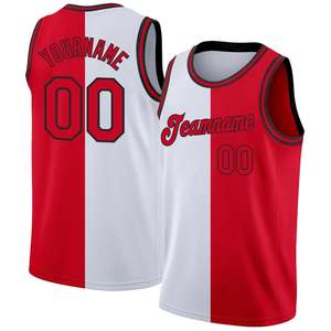 Camiseta de Baloncesto Sublimada Personalizada, Color Rosa y Azul, Malla Transpirable, Unisex, para Adultos, Nombre del Equipo 00 - Product Image 4