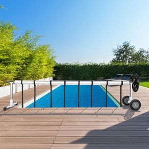 18ft Five-Section (1.15m Each) Black Swimming Pool Film Roll Load Bearing 60kg Pool Covers & Reels - Product Image 2