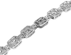 Hip Hop Luxury Baguette & Round Moissanite Diamond Studded <b>Iced</b> <b>Out</b> S925 Silver Tennis <b>Chain</b> Necklace for Men - Product Image 3