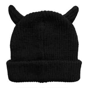 Private Label Winter <b>Beanie</b> Hat Custom Logo Warm Knit Cap <b>Fleece</b> Lining Breathable Waterproof 100% Acrylic Men Women Skullies - Product Image 6