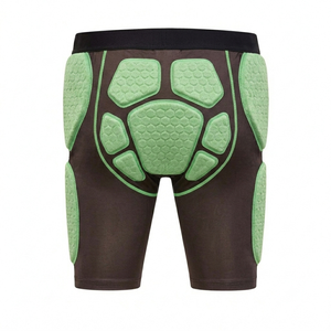 Shorts de compression rembourrés respirants vert clair pour adultes, personnalisables, 100 % polyester, haute performance, OEM - Product Image 2