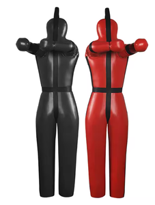Saco de Boxeo de PU Negro y Rojo para Entrenamiento de Artes Marciales y Golpeo para Adultos - Product Image 6