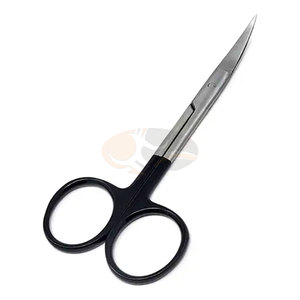 Ciseaux micro-iris manuels TC double courbure de haute qualité, lames droites en acier inoxydable, 2 pièces, instrument chirurgical à lames tranchantes - Product Image 2