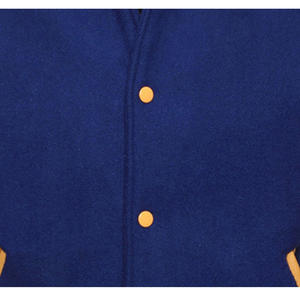 เสื้อแจ็คเก็ตกันลมผู้ชายคุณภาพพรีเมียม OEM น้ำหนัก 300 กรัม ผ้าโพลีเอสเตอร์ สไตล์วาร์ซิตี้ ติดกระดุมแบบเต็มตัว ทรงเข้ารูป ดีไซน์ปรับแต่งได้ - Product Image 5