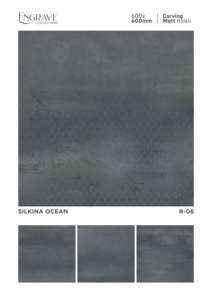 Carreaux de porcelaine 60x60 cm avec gravure artistique, finition mate, offrant une harmonie texturée et un équilibre raffiné pour les sols intérieurs. - Product Image 4