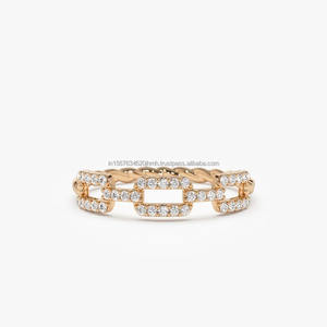 Anillo de compromiso/boda de diamantes cultivados en laboratorio de oro de 14 quilates de lujo para mujer VVS Clarity IGI/GIA certificado Vintage joyería fina aniversario - Product Image 2