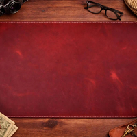 <strong>Top</strong> Layer Genuine Leather Mouse <strong>Pad</strong> Non Slip Desk Mat Premium Cowhide Leather Mousepad for Executive Office LMP-0040