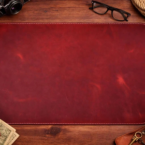 Tapis de souris en cuir véritable de première qualité, tapis de bureau antidérapant, tapis de souris en cuir de vachette de qualité supérieure pour bureau de direction LMP-0040 - Product Image 1