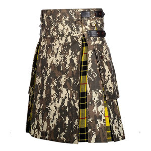 Kilt Utilitario Híbrido con Camuflaje Digital Escocés y Tartán MacLeod de Lewis, Kilt Premium Hecho a Mano - Más de 80 Colores de Tartán - Product Image 2