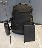 Liviya, exportateur indien, ensemble cadeau de luxe en cuir PVC moderne, organiseur/agenda, sac de bureau en papier, portable, logo personnalisé, noir, A5