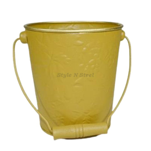 Planter Iron Powder Coated Durable Multi-Purpose Modern Classic Outdoor & Indoor Planter with Drainage - Product Image 1