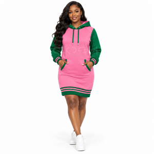 Conjunto de Sudadera Holgada con Hombros Caídos y Pantalones Cortos para Mujer, Sorority Sisterhood de Cosh International - Product Image 3