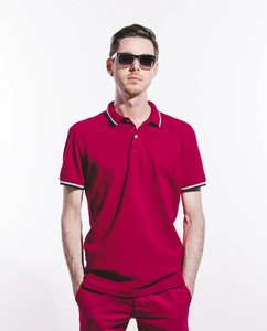 Polo unisexe à manches courtes avec col zippé et poche poitrine - Product Image 5