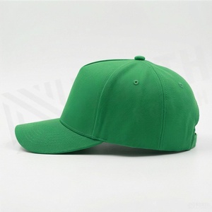 Casquette de baseball verte à 6 panneaux, couleur unie, en sergé de coton, ajustée, unisexe, décontractée, printemps-été, taille adulte 58-60CM - Product Image 3