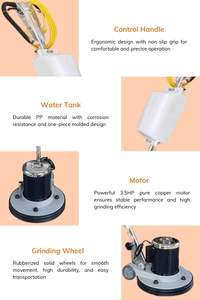Multi-functional <b>Electric</b> HGP 3.5HP Floor Scrubber 18 Inch 200RPM Grinding Polishing <b>Machine</b> with 13m Cable and Weights - Product Image 4