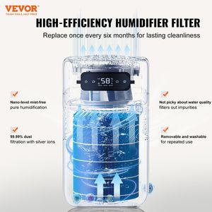 Humidificador Inteligente con Purificador de Aire, 3 Velocidades, 1-480 ml/h, 215 Pies Cuadrados, Humidificador Evaporativo para Toda la Casa - Product Image 2