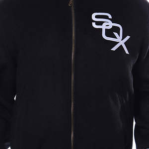 Chaquetas Varsity personalizadas para hombre con cremallera, chaquetas bomber de béisbol para invierno, mangas de cuero, logotipo bordado, chaqueta de tela. - Product Image 3