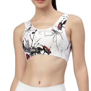 Sujetador Deportivo Transpirable de Diseño Superior para Mujer, Talla Grande, Estilo Simple, Ropa Deportiva Estampada para Yoga y Running - Product Image 1