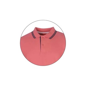 <b>Men's</b> <b>Pink</b> Cotton Pique <b>Polo</b> <b>Shirt</b> Short Sleeve Casual Breathable Knitted Solid Color Regular Fit Customize wholesale OEM - Product Image 3