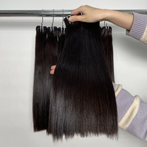 Venta al por mayor 100% Extensiones de cabello humano liso natural 12 grados Larga vida útil Proveedor de trama única - Product Image 4