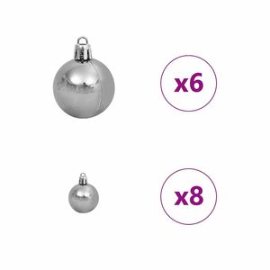 Árbol de Navidad Artificial de 150 LED, 59.06 Pulgadas, Verde, con Luces Navideñas Festivas - Product Image 4