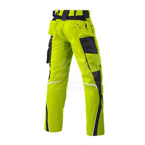 Pantalones de trabajo reflectantes de seguridad, material duradero para trabajadores de carreteras y sitios de construcción, fabricante de Pakistán - Product Image 2