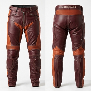 กางเกงมอเตอร์ไซค์หนังวัวสั่งตัดสำหรับนักขี่รายบุคคล - Product Image 6