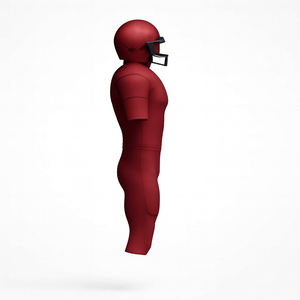 Men's Red American Football Uniform Fitted Short Sleeve Moisture Wicking Polyester Practice <b>Game</b> Wear Wholesale Factory Supplier - Product Image 4