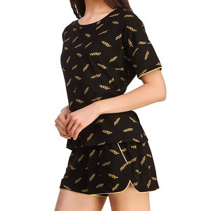 Ensemble deux pièces en coton biologique de haute qualité, élégant et confortable, pour femmes, à prix abordable, respirant, OEM - Product Image 4