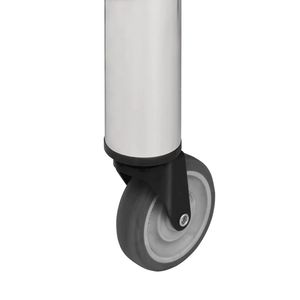 Tavolo da lavoro cucina commerciale con ruote 31.5 \ "x17.7 \" x33.5 \ "acciaio inox cucina commerciale acciaio - Product Image 6