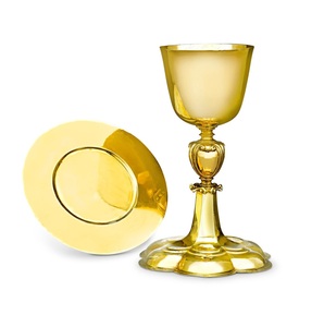 Trending shinny brass church supplies Chalice Color Also Customized With Etching Design Chalice is handmade high-quality - Product Image 1