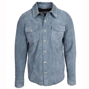 <b>Men's</b> Winter Quilted <b>Suede</b> Leather <b>Jacket</b> Breathable Zipper Full Sleeve High Quality Hot Selling Best Price - Product Image 1