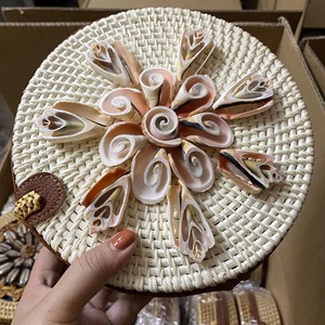 Bolso de Lino Tejido a Mano con Diseño de Frutas, Cierre de Cremallera y Asas de Madera, Ideal para Playa, Souvenir o Accesorio de Moda - Product Image 1